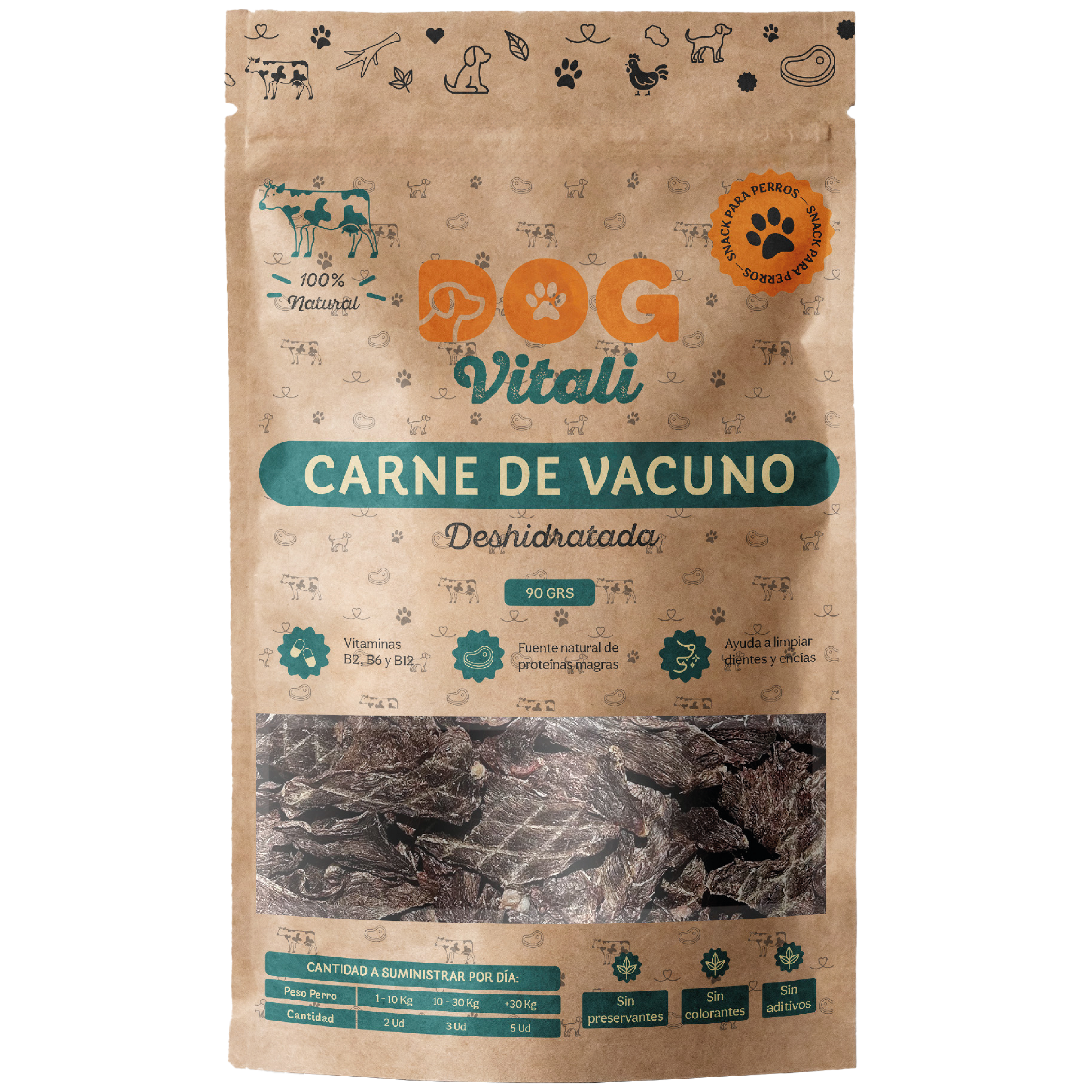 Carne de vacuno deshidratada.